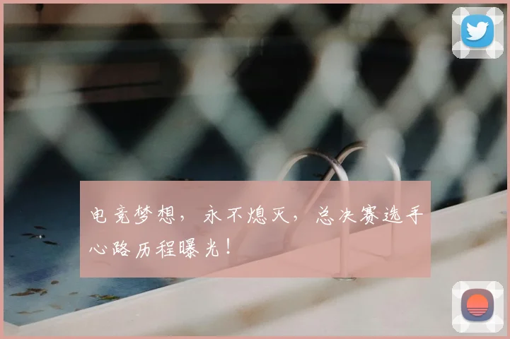 电竞梦想,永不熄灭,总决赛选手心路历程曝光!