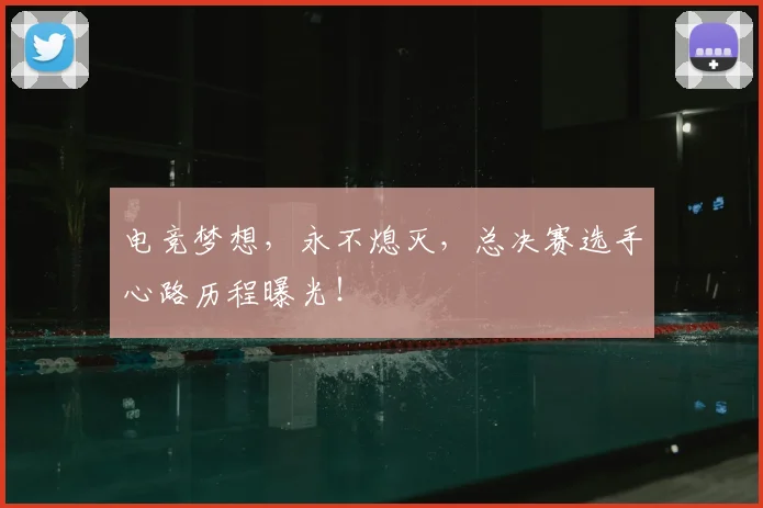 电竞梦想,永不熄灭,总决赛选手心路历程曝光!